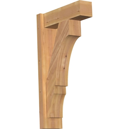 Ekena Millwork Balboa Block Smooth Outlooker, Western Red Cedar, 5 1/2"W x 16"D x 28"H OUT06X16X28BOA05SWR